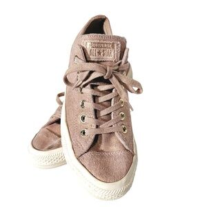 Converse Chuck Taylor All Star Womens Diffused Metallic Dusty Rose Sneakers Sz 8